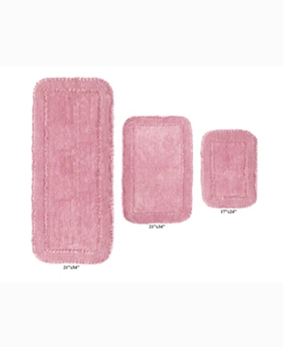 Home Weavers Radiant 3-pc. Bath Rug Set In Pink