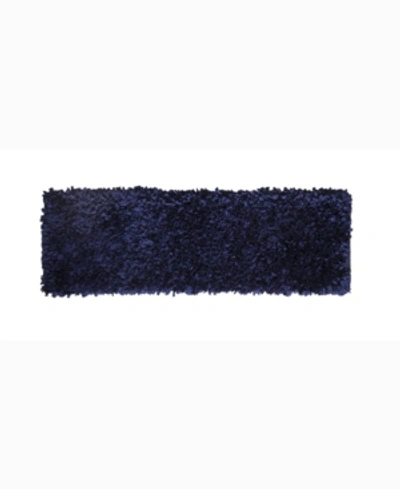 Home Weavers Bella Premium Runner Jersey Shaggy, 24" X 72" In Blue