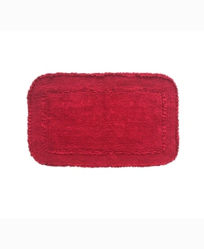 Home Weavers Radiant Bath Rug, 21" X 34" In Red