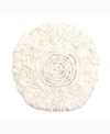 Home Weavers Bell Flower Lid Cover, 18" X 18" In Natural