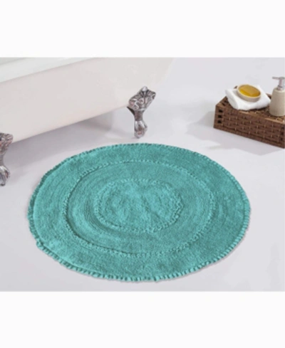 Home Weavers Radiant Bath Rug, 22" Round In Blue