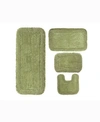Home Weavers Radiant 4-pc. Bath Rug Set In Green