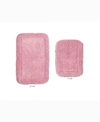 Home Weavers Radiant 2 Piece Bath Rug Set In Pink
