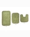 Home Weavers Radiant 3-pc. Bath Rug Set In Green