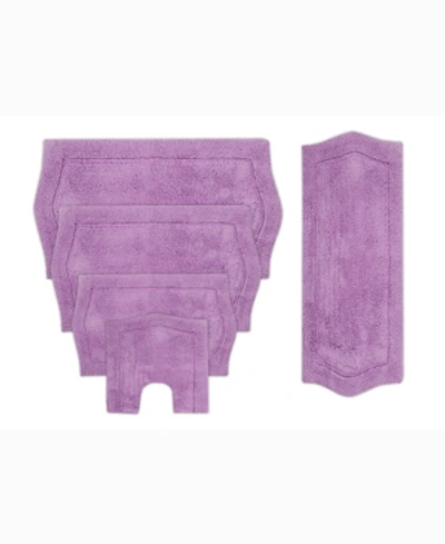 Home Weavers Waterford 5-pc. Bath Rug Set In Lavender