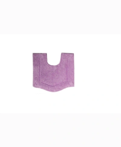 Home Weavers Waterford Contour Bath Rug, 20" X 20" In Lavender