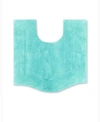 Home Weavers Waterford Contour Bath Rug, 20" X 20" In Turquoise