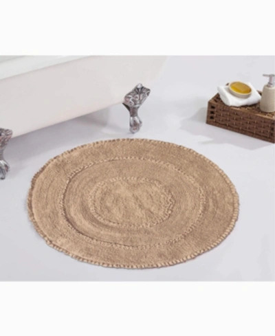 Home Weavers Radiant Bath Rug, 22" Round In Camel