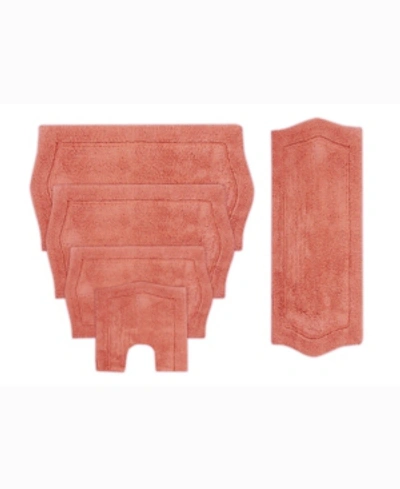 Home Weavers Waterford 5-pc. Bath Rug Set In Coral