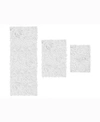 Home Weavers Bell Flower 3-pc. Bath Rug Set In White