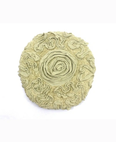 Home Weavers Bell Flower Lid Cover, 18" X 18" In Green