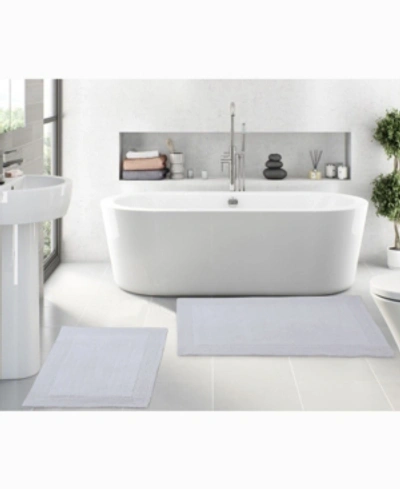 Home Weavers Luxury Hotel Style 2-pc Bath Rug Set In White