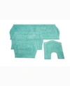 Home Weavers Waterford 4-pc. Bath Rug Set In Turquoise