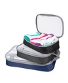 Travelon Set Of 3 Packing Organizers In Assorted Cool Tones