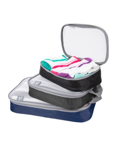 Travelon Set Of 3 Packing Organizers In Assorted Cool Tones