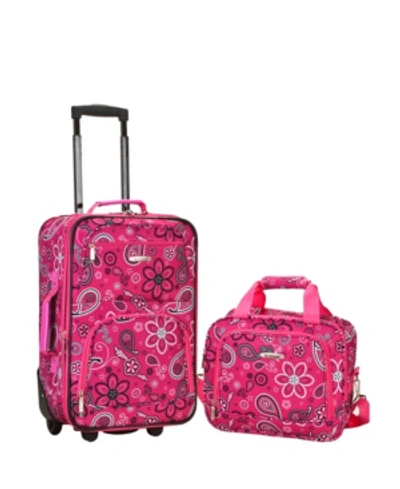 Rockland 2-pc. Pattern Softside Luggage Set In Pink Paisley