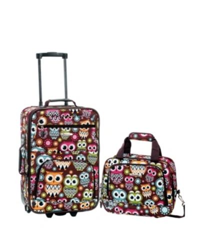 Rockland 2-pc. Pattern Softside Luggage Set In Owls