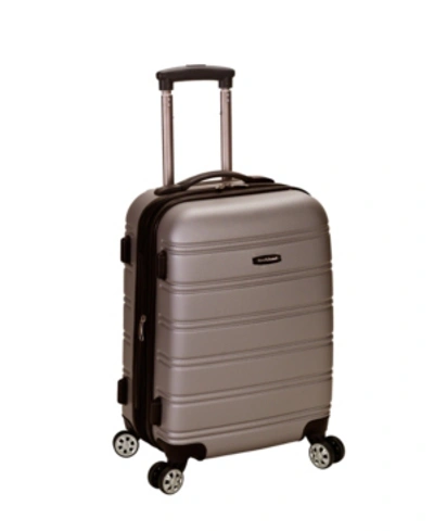 Rockland Melbourne 20" Hardside Carry-on Spinner In Silver