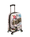 Rockland New York 20" Hardside Carry-on Spinner In Pink Champagne