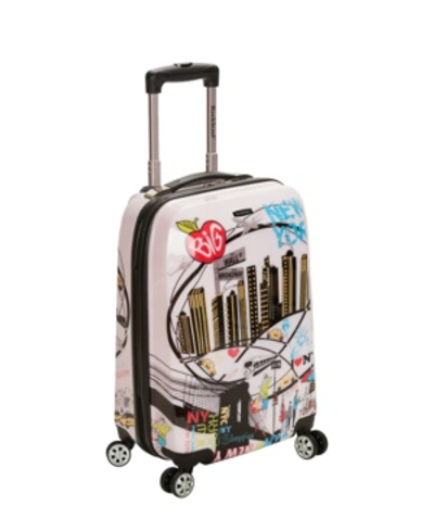 Rockland New York 20" Hardside Carry-on Spinner In Pink Champagne