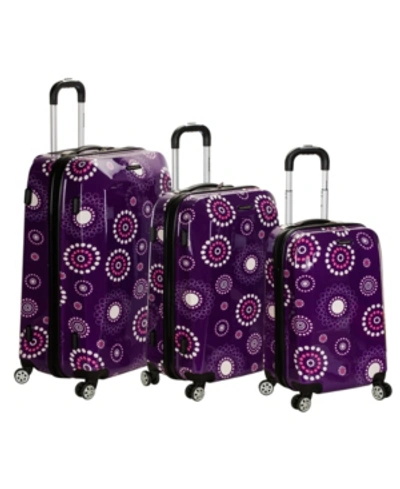 Rockland 3-pc. Hardside Luggage Set In Purple