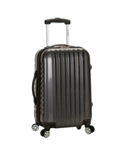 Rockland Melbourne 20" Hardside Carry-on Spinner In Carbon