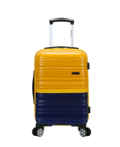 Rockland Melbourne 20" Hardside Carry-on Spinner In Yellow