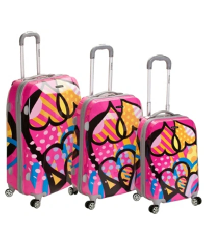 Rockland 3-pc. Hardside Luggage Set In Pink 1