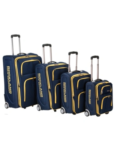 Rockland Varsity Polo 4-pc. Softside Luggage Set In Navy