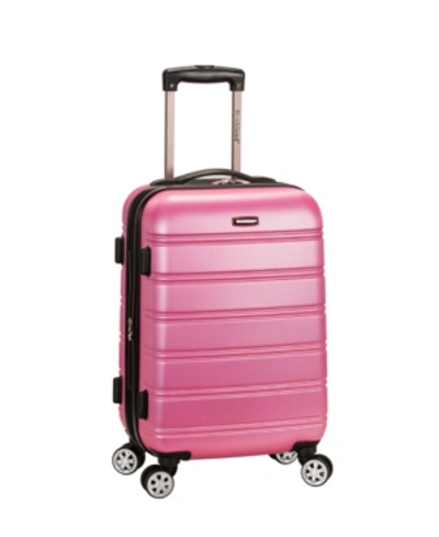 Rockland Melbourne 20" Hardside Carry-on Spinner In Pink