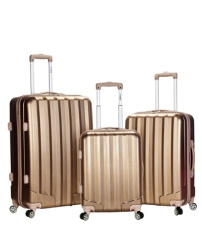 Rockland 3-pc. Hardside Luggage Set In Bronze