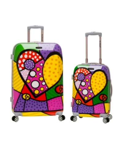 Rockland 2-pc. Hardside Luggage Set In Pink Multi