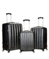 Rockland 3-pc. Hardside Luggage Set In Carbon