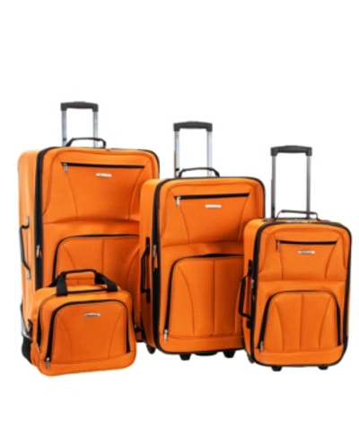 Rockland 4-pc. Softside Luggage Set In Orange