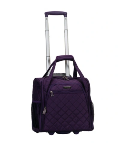 Rockland Melrose 15" 2-wheeled Underseat In Purple