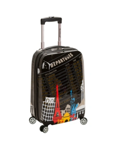 Rockland New York 20" Hardside Carry-on Spinner In Black