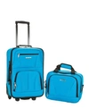 Rockland 2-pc. Pattern Softside Luggage Set In Turquoise