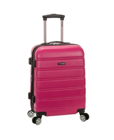 Rockland Melbourne 20" Hardside Carry-on Spinner In Magenta