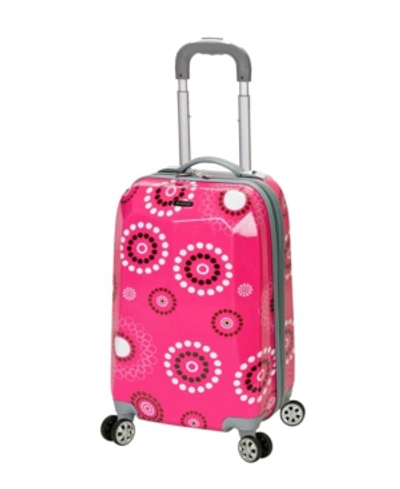 Rockland 20" Hardside Carry-on Spinner In Pink Pearl