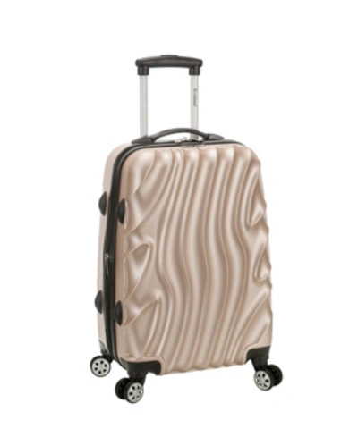 Rockland Melbourne 20" Hardside Carry-on Spinner In Goldwave