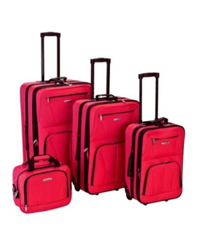Rockland 4-pc. Softside Luggage Set In Red