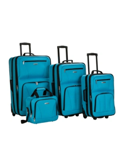 Rockland 4-pc. Softside Luggage Set In Turquoise