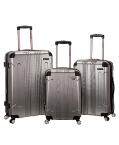 Rockland Sonic 3-pc. Hardside Luggage Set In Silver