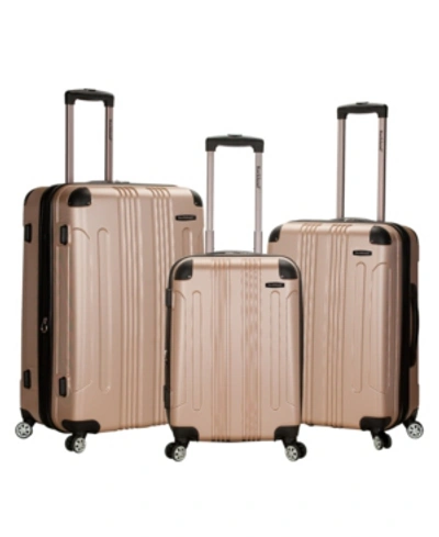 Rockland Sonic 3-pc. Hardside Luggage Set In Champagne