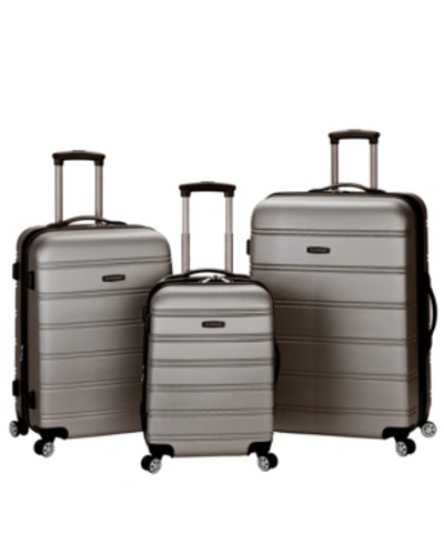 Rockland Melbourne 3-pc. Hardside Luggage Set In Silver