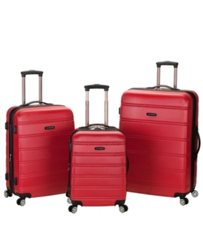 Rockland Melbourne 3-pc. Hardside Luggage Set In Red