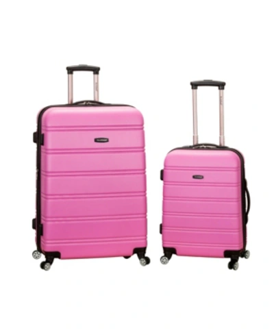 Rockland 2-pc. Hardside Luggage Set In Pink