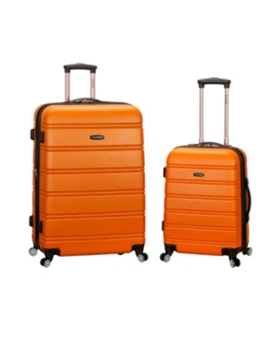 Rockland 2-pc. Hardside Luggage Set In Orange