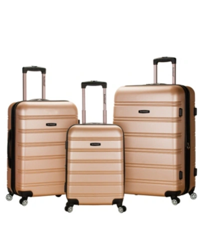 Rockland Melbourne 3-pc. Hardside Luggage Set In Tan/beige