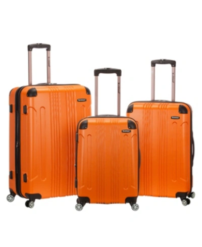 Rockland Sonic 3-pc. Hardside Luggage Set In Orange